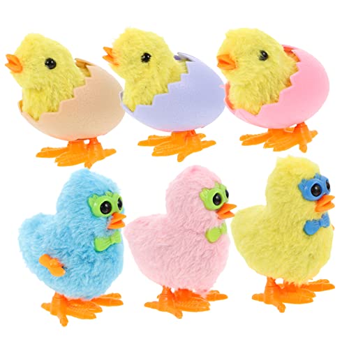 ADOCARN Scherzartikel Kinder 6st Aufzieh Hühnerfutter Kinderspielzeug Osterkörbchenfüller Ostern Für Toys Laufendes Aufziehen Plüschspielzeug Zum Aufziehen Plastik ADOCARN Scherzartikel Kinder 6st Aufzieh Hühnerfutter Kinderspielzeug Osterkörbchenfüller Ostern Für Toys Laufendes Aufziehen Plüschspielzeug Zum Aufziehen Plastik von ADOCARN