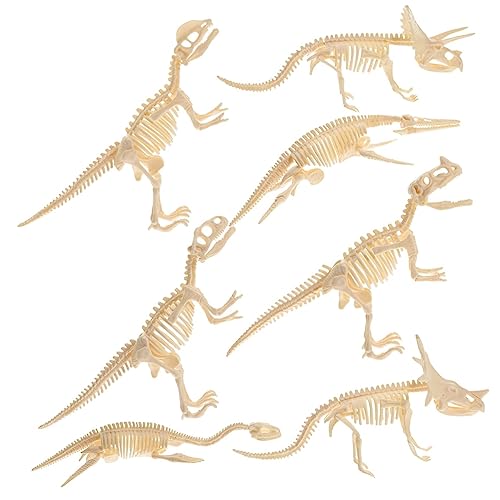 ADOCARN 7 Teiliges Dinosaurier Skelett Spielzeug, Dinosaurier Spielzeug Für Mädchen, Kinder, Dinosaurier Skelett, Kinder, Dinosaurier Figur, Zusammenbau, Dinosaurier Modell, Zusammenbau, von ADOCARN