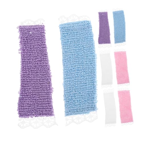 ADOCARN 8 Stück Badezimmeraccessoires für Puppenhäuser Kinderfreundliche Spielzeugtextilien für Kreatives Rollenspiel und Bildung ADOCARN 8 Stück Badezimmeraccessoires für Puppenhäuser Kinderfreundliche Spielzeugtextilien für Kreatives Rollenspiel und Bildung von ADOCARN