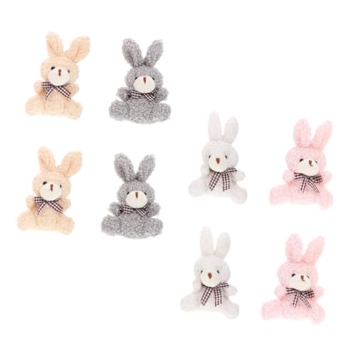ADOCARN 8 Stück Kaninchen Schlüsselanhänger Teiliges Plüsch Schlüsselanhänger und Süße Bunny Anhänger für Taschen und Dekoration für Ostern und von ADOCARN