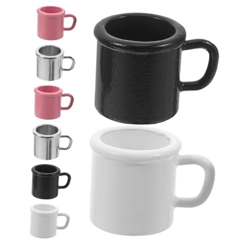 ADOCARN 8 Stück Teiliges Kaffeetassen für Puppenhaus Realistische Dekoration für Kreative Szenen für Sammler von ADOCARN
