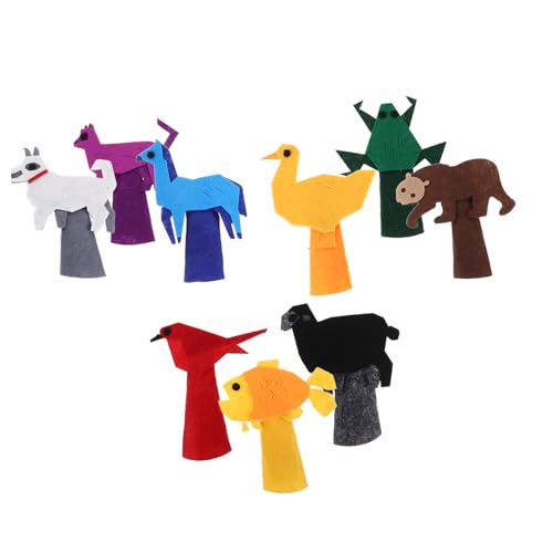 ADOCARN 9 Stück Cartoon Animal Puppet Fingerpuppen Tiere Fingerpuppen Fingerpuppenfamilie Puppen für Fingerpuppen ausgestopft Cartoon-Fingerpuppen fühlte Tierfinger gefühlt ADOCARN 9 Stück Cartoon Animal Puppet Fingerpuppen Tiere Fingerpuppen Fingerpuppenfamilie Puppen für Fingerpuppen ausgestopft Cartoon-Fingerpuppen fühlte Tierfinger gefühlt von ADOCARN