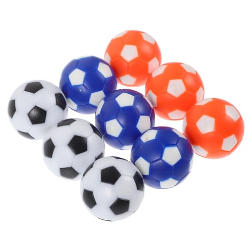 ADOCARN 9 Stück Teiliges Tischfußball Bälle Robuste HIPS Kickerbälle Bunten Farben für Tischkicker Spiele Langlebig für Partys und Veranstaltungen von ADOCARN