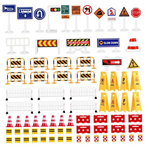 ADOCARN Spielzeug-verkehrszeichen-Set Realistisches Verkehrszeichen-Spielzeug Für Kinder Zum Spielen Und Lernen von ADOCARN