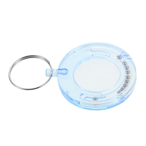 ADOCARN Box Coin Escape Box Runder Schlüsselanhänger Gedenkmünzenhalter Etui Klarer Schlüsselanhänger Kreis Schlüsselanhänger Tokenhalter Münzhalter Schlüsselanhänger von ADOCARN