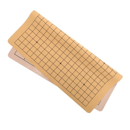 ADOCARN Chinesisches Schach Schachbrett Go Schach Doppelseitiges Samtschachbrett Faltbares Schülerschachbrett Kunstlederschachbrett Einfaches Schachbrett Schachbretter von ADOCARN