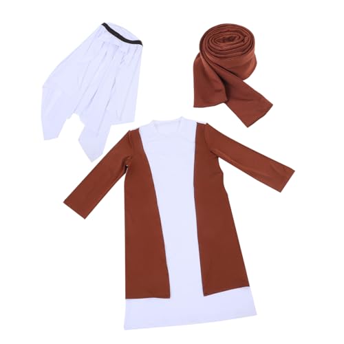 ADOCARN Dubai Shepherd Kleidung Heiligen Kostüm Für Jungen Arabisches Kostüm Männer Prinz Arabisches Kostüm Kinder Ritter Kostüm Hirtenkostüm Männer Halloween Arabische Cos Arabischer von ADOCARN