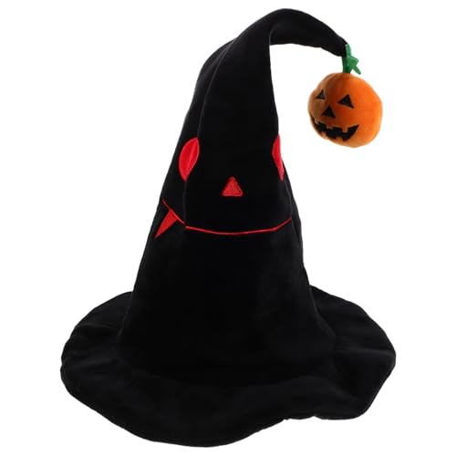 ADOCARN Halloween-Hexenhut: Festival-Hexenhut mit süßem Kürbis-Anhänger für Kinder und Erwachsene – Cosplay-Kopfschmuck-Requisite für Halloween-Partys, Karnevals-Maskenball ADOCARN Halloween-Hexenhut: Festival-Hexenhut mit süßem Kürbis-Anhänger für Kinder und Erwachsene – Cosplay-Kopfschmuck-Requisite für Halloween-Partys, Karnevals-Maskenball von ADOCARN