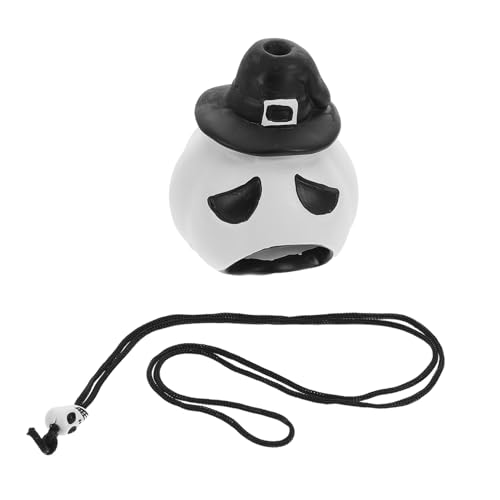 ADOCARN Handheld Lärmgerät mit Schaurigen Schreien für Halloween Partys Weiße Pfeife mit Schrecklichen Geräuschen und Kulturellem Design von ADOCARN