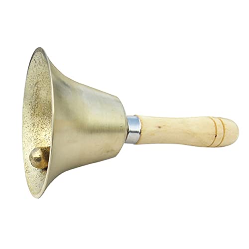 ADOCARN Holzgriff Rassel Glocke für Handglocke für Neugeborene Fördert Auditive und Motorische Fähigkeiten für Kinderfeste und Geburtstage von ADOCARN
