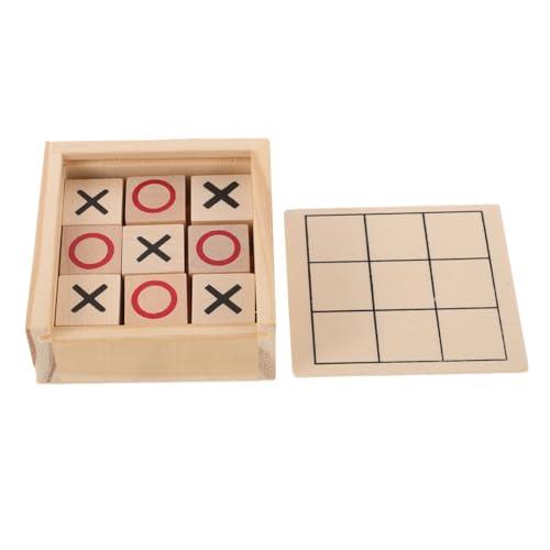 ADOCARN Holzspielzeug Toe Brettspiel für Kompaktes Reise und Familienspiel für Logisches und Strategische Planung für Partys und Zusammenkünfte von ADOCARN