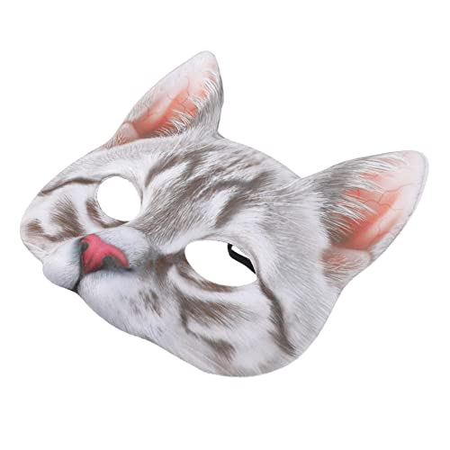 ADOCARN Katzenmaske, Katzenkopfmaske, Kostümparty Zubehör, Kostümzubehör, Japanische Maske, Partyzubehör, Halloween, Maskenballmaske, Karnevalsmaske, Dekorationen, Gesichtsmaske, ADOCARN Katzenmaske, Katzenkopfmaske, Kostümparty Zubehör, Kostümzubehör, Japanische Maske, Partyzubehör, Halloween, Maskenballmaske, Karnevalsmaske, Dekorationen, Gesichtsmaske, von ADOCARN