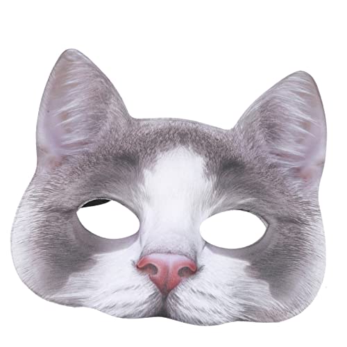 ADOCARN Katzenmaske, Kostümmaske, Kostümmasken, Maske Für Halloween, Katzenkopfmaske, Realistische Kätzchenmaske, Maskenballmaske, Masken Für Maskenpartys, Dekorative Masken, Japanische ADOCARN Katzenmaske, Kostümmaske, Kostümmasken, Maske Für Halloween, Katzenkopfmaske, Realistische Kätzchenmaske, Maskenballmaske, Masken Für Maskenpartys, Dekorative Masken, Japanische von ADOCARN