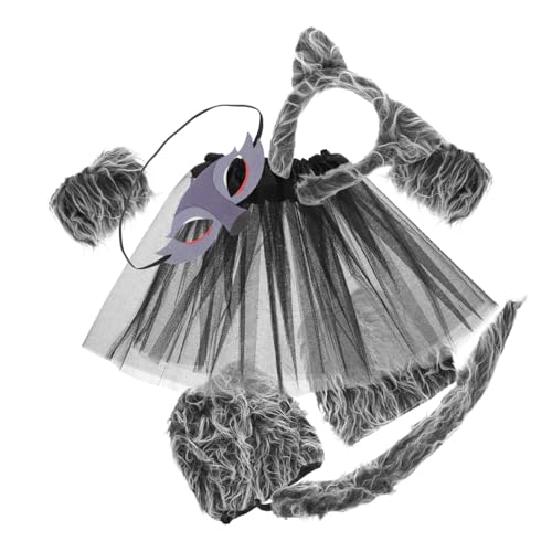 ADOCARN Kostüm Zubehör Set Mit Stirnband Und Beinwärmern Für Mädchen Tierkostüm-accessoires Für Halloween Und Schulaufführungen von ADOCARN