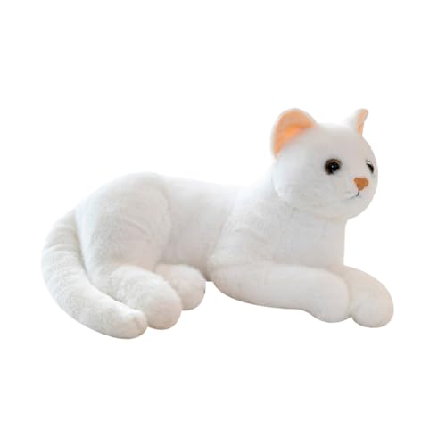 ADOCARN Kuschelige Katzenplüschfigur Realistisches Stofftier Dekoration für Zuhause Sofa Auto Flauschiges Kissen für Schlafen ADOCARN Kuschelige Katzenplüschfigur Realistisches Stofftier Dekoration für Zuhause Sofa Auto Flauschiges Kissen für Schlafen von ADOCARN
