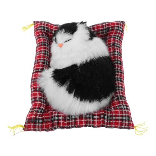 ADOCARN Kuscheltier Katze: Realistisches Kätzchen mit interaktiver MIAU-Funktion – entzückende pelzige Katzenfigur mit Schlafkissen als Tischdekoration für das Homeoffice ADOCARN Kuscheltier Katze: Realistisches Kätzchen mit interaktiver MIAU-Funktion – entzückende pelzige Katzenfigur mit Schlafkissen als Tischdekoration für das Homeoffice von ADOCARN