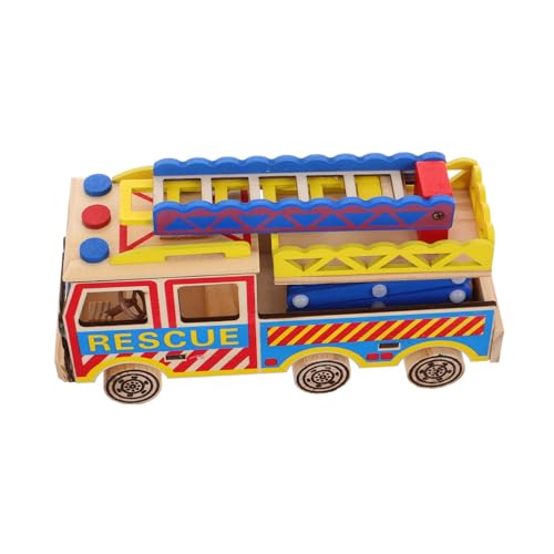 ADOCARN Leiterlift Automodell, Feuerwehrauto Spielzeug, Kleinkind Feuerwehrauto, Autos, Spielzeugautos, Kleinkindautos, Spielzeugautos, Feuerwehrauto Spielzeug von ADOCARN