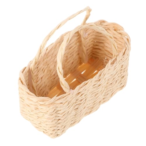 ADOCARN Mini Aufbewahrungskorb, Puppenhaus, Miniatur Einkaufskorb, Handgefertigt, Rattan, Miniaturkorb, Kleiner Picknickkorb, Puppenhauszubehör, Kleiner Korb, Großpackung, Mini ADOCARN Mini Aufbewahrungskorb, Puppenhaus, Miniatur Einkaufskorb, Handgefertigt, Rattan, Miniaturkorb, Kleiner Picknickkorb, Puppenhauszubehör, Kleiner Korb, Großpackung, Mini von ADOCARN
