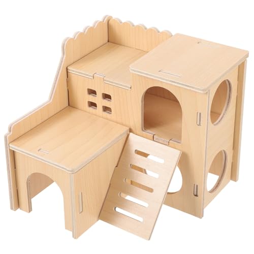ADOCARN Mini Chalet Rutsche Schicht Käfig Doppel Hamster Meerschweinchen Tunnel Haustier Das Haus Kleine Tier Haus Kleine Tier Lebensraum Holz ADOCARN Mini Chalet Rutsche Schicht Käfig Doppel Hamster Meerschweinchen Tunnel Haustier Das Haus Kleine Tier Haus Kleine Tier Lebensraum Holz von ADOCARN