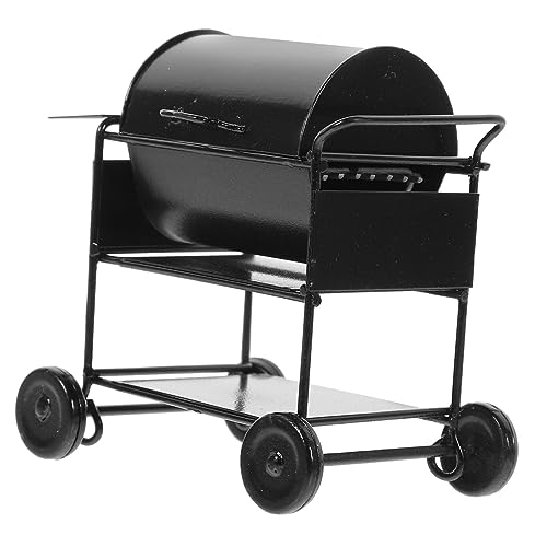 ADOCARN Mini Grillständer Ornamente, Puppenhausgrill, Winziger Miniaturgrill, Mini Hausdekoration, Miniatur Hausdekoration, Simulierter Grill, Mini Küchenkochgeschirr, Miniatur von ADOCARN