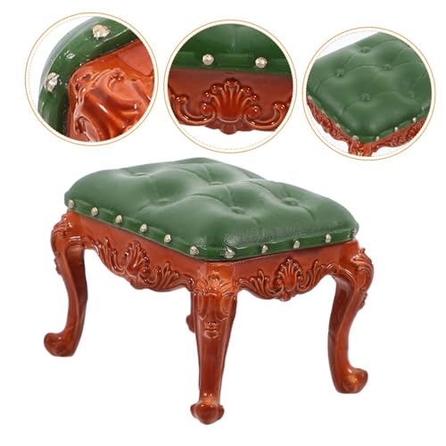ADOCARN Mini Stuhl Mit Rückenlehne Vintage Ausgefallener Puppenhausstuhl Simulierter Stil Dekorativer Schlafzimmer Miniaturhocker Esszimmer Ministuhl Für Möbel Miniaturstuhl Aus PVC ADOCARN Mini Stuhl Mit Rückenlehne Vintage Ausgefallener Puppenhausstuhl Simulierter Stil Dekorativer Schlafzimmer Miniaturhocker Esszimmer Ministuhl Für Möbel Miniaturstuhl Aus PVC von ADOCARN