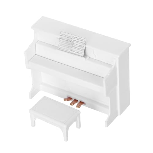 ADOCARN Miniatur Klavier mit Hocker für Puppenhaus Dekoration Charmante Requisiten für Kinderzimmer Leichter und Handlicher für Kreative Szenen ADOCARN Miniatur Klavier mit Hocker für Puppenhaus Dekoration Charmante Requisiten für Kinderzimmer Leichter und Handlicher für Kreative Szenen von ADOCARN