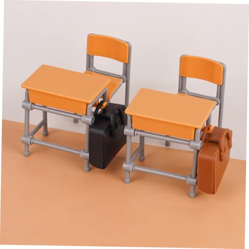 ADOCARN Miniatur Schulmöbel mit Schreibtischen Stühlen und Schulranzen Detailgetreue Puppenhaus Dekoration Handgefertigte Miniatur Klassenzimmer Möbel für Puppenhaus und Schreibtisch Deko ADOCARN Miniatur Schulmöbel mit Schreibtischen Stühlen und Schulranzen Detailgetreue Puppenhaus Dekoration Handgefertigte Miniatur Klassenzimmer Möbel für Puppenhaus und Schreibtisch Deko von ADOCARN