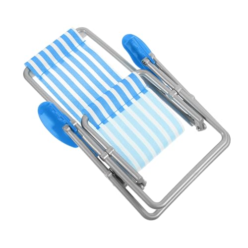 ADOCARN Miniatur Strandstuhl Klappbar Puppenhaus Deko Strand Liegestuhl Modell Blau Gestreift Leicht Tragbar Für DIY Garten Und Miniaturlandschaften ADOCARN Miniatur Strandstuhl Klappbar Puppenhaus Deko Strand Liegestuhl Modell Blau Gestreift Leicht Tragbar Für DIY Garten Und Miniaturlandschaften von ADOCARN