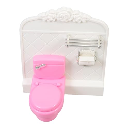 ADOCARN Miniatur Toilette für Puppenhaus Realistisches Badezimmerzubehör aus Dekorationsstück für DIY Enthusiasten und Miniaturmöbel Sammler für Puppenhaus Dekoration ADOCARN Miniatur Toilette für Puppenhaus Realistisches Badezimmerzubehör aus Dekorationsstück für DIY Enthusiasten und Miniaturmöbel Sammler für Puppenhaus Dekoration von ADOCARN