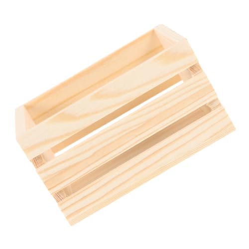 ADOCARN Miniaturkorb aus Holz für Puppenhaus Natürliche Holzoptik zur Aufbewahrung Deko Landschaften und Sammlungen von ADOCARN