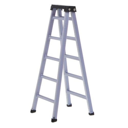 ADOCARN Miniaturmöbelmodell, Mini Puppenhauszubehör, Miniaturleiter, Mini Leiter, Puppenhaus Miniaturzubehör, Puppenhaustreppe, Puppenhausmöbel Bausatz, Tiny House Treppe von ADOCARN