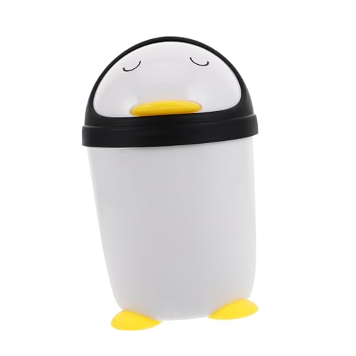 ADOCARN Pinguin Mülleimer, Abfalleimer Mit Deckel, Mülleimer Für Schlafzimmer, Kleiner Mülleimer Für Schreibtisch, Mülleimer Für Schlafsaal, Schlafzimmer, Abfallkorb, Schreibtisch ADOCARN Pinguin Mülleimer, Abfalleimer Mit Deckel, Mülleimer Für Schlafzimmer, Kleiner Mülleimer Für Schreibtisch, Mülleimer Für Schlafsaal, Schlafzimmer, Abfallkorb, Schreibtisch von ADOCARN