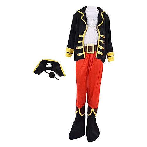 ADOCARN Piratenkostüm für Xl Unisex Kreatives Kostümzubehör für Halloween Partys und Maskeraden mit Attraktivem Piratenhut und Einzigartigem Design von ADOCARN