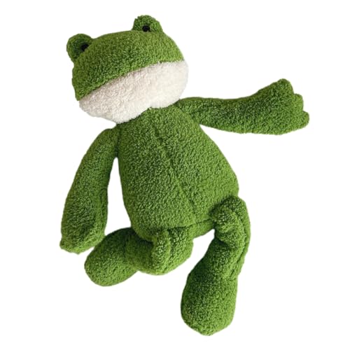 ADOCARN Puppe Ausgestopfte Frösche Verschleißfestes Stofftier Bequeme Stofftierfrösche Couchspielzeug Haushaltsstofftier Dekoratives Froschspielzeug Bezauberndes Stofftier Kinderspielzeug von ADOCARN