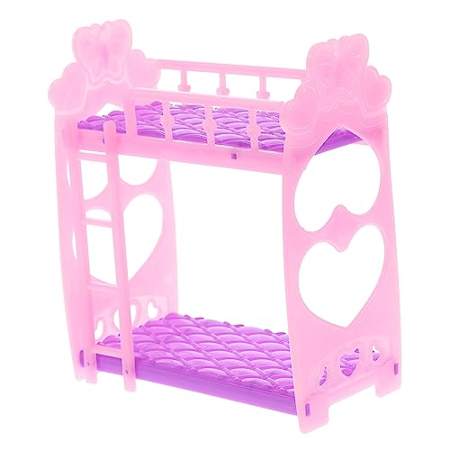 ADOCARN Miniatur-etagenbett Für Kinder Puppenschlafzimmerbett Kinderspielzeug Etagenbett Aus Kunststoff Mini-etagenbett Für Kinder Spielzeug Zufällige Farbe von ADOCARN