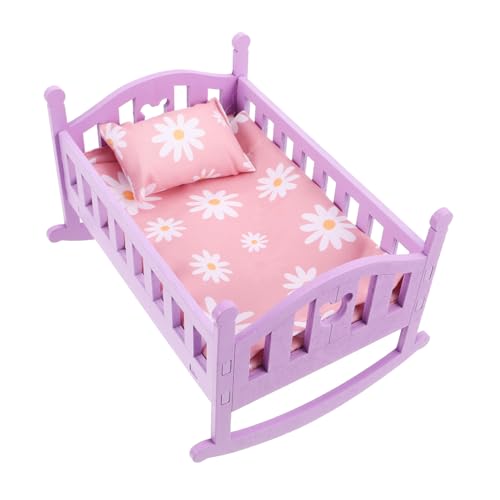 ADOCARN Puppenhausbett Puppenbett Puppenhaus Zubehör puppenhaus Einrichtung Holz Wohnkultur Spielzeughamster Puppenhaus-Krippe Miniaturen-Puppenhauszubehör Stoff ADOCARN Puppenhausbett Puppenbett Puppenhaus Zubehör puppenhaus Einrichtung Holz Wohnkultur Spielzeughamster Puppenhaus-Krippe Miniaturen-Puppenhauszubehör Stoff von ADOCARN