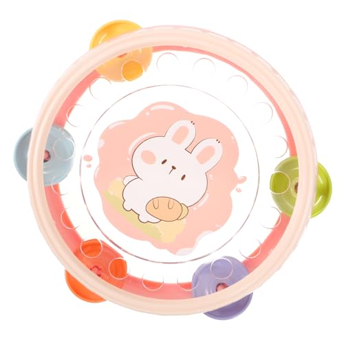 ADOCARN Rasseltrommel Musikinstrument Kinderinstrument kauspielzeug Kinderhandtrommel Toy Tamburin zum Händeschütteln Schlaginstrumente zarte Tamburine Plastik Rosa ADOCARN Rasseltrommel Musikinstrument Kinderinstrument kauspielzeug Kinderhandtrommel Toy Tamburin zum Händeschütteln Schlaginstrumente zarte Tamburine Plastik Rosa von ADOCARN