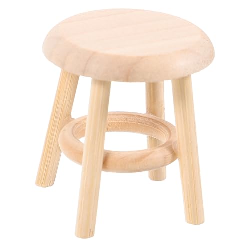ADOCARN Runder Hocker Aus Massivem Holz Modell Puppenhausmöbel Miniaturen Kleiner Mini Hocker Puppenhaus Stil Ornament Mini Möbel Miniatur Kleiner Runder Hocker Mini ADOCARN Runder Hocker Aus Massivem Holz Modell Puppenhausmöbel Miniaturen Kleiner Mini Hocker Puppenhaus Stil Ornament Mini Möbel Miniatur Kleiner Runder Hocker Mini von ADOCARN