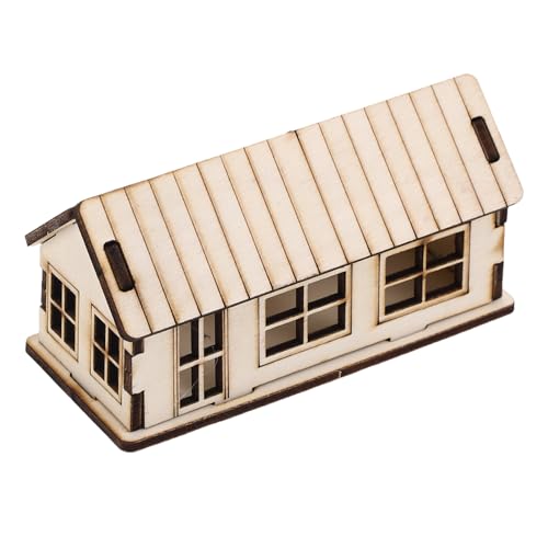 ADOCARN Sandtisch Bauhaus Miniaturhäuser Zum Basteln Holz Zum Basteln Modellhaus Spielzeughaus Kleine Häuser Zum Basteln Spielzeug Bastelhäuser Minihäuser Zum Basteln Modellbausatz von ADOCARN