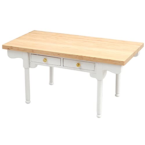 ADOCARN Schreibtischmodell Mini-Wohnzimmer Miniatur-Beistelltische Puppenhaus Küchenmöbel Miniatur-Desktop-Dekoration Mini Möbelmodelle Miniatur -Schlafzimmermöbel Mini-Haustisch Holz von ADOCARN