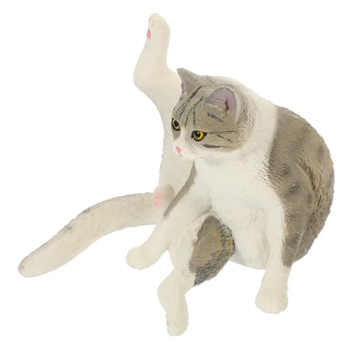 ADOCARN Entzückende Katzenfiguren Für Die Dekoration des Schreibtischs Miniatur-katzenstatuen Heimdekorationszubehör von ADOCARN
