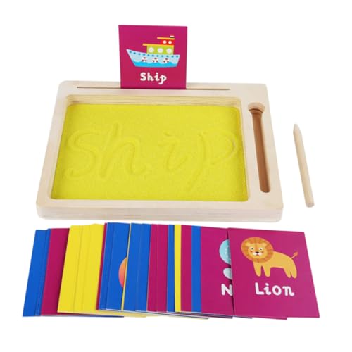 ADOCARN Spielzeugset Zum Sandmalen Lernendes Sensorisches Sandspielzeug Für Für Die Frühkindliche Entwicklung Sandspieltablett Lernspielzeug Für Kleinkinder Holz ADOCARN Spielzeugset Zum Sandmalen Lernendes Sensorisches Sandspielzeug Für Für Die Frühkindliche Entwicklung Sandspieltablett Lernspielzeug Für Kleinkinder Holz von ADOCARN