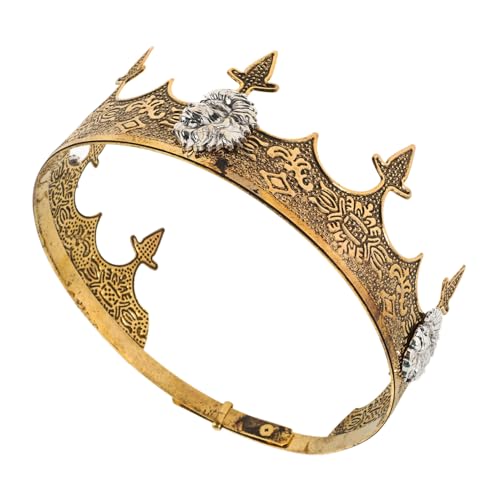 ADOCARN Männer Vintage Kopfschmuck Mittelalter Kostüm Cosplay Requisiten Bühnenauftritt Geburtstagsfeier Prinz Kopfbedeckung ADOCARN Männer Vintage Kopfschmuck Mittelalter Kostüm Cosplay Requisiten Bühnenauftritt Geburtstagsfeier Prinz Kopfbedeckung von ADOCARN