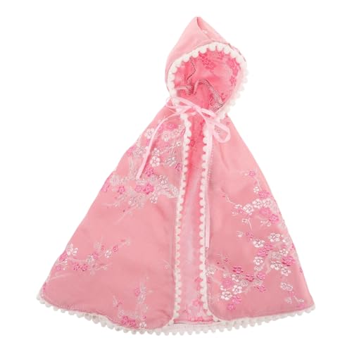 ADOCARN Umhang Puppe Verkleiden Zubehör Puppen Machen Zubehör Winzige Puppenkleidung Puppen-Make-up-zubehör Puppenkostümumhang Prinzessin-Puppe-kostüm- Polyester Rosa von ADOCARN