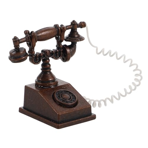 ADOCARN Vintage, Puppenhaus Dekorationen, Miniatur Spielzeug, Puppenhaus Miniaturen, Zubehör, Requisitentelefon, Altes Telefon, Vintage Puppenhaus Möbel Kit, Spielzeugtelefone, Vintage ADOCARN Vintage, Puppenhaus Dekorationen, Miniatur Spielzeug, Puppenhaus Miniaturen, Zubehör, Requisitentelefon, Altes Telefon, Vintage Puppenhaus Möbel Kit, Spielzeugtelefone, Vintage von ADOCARN