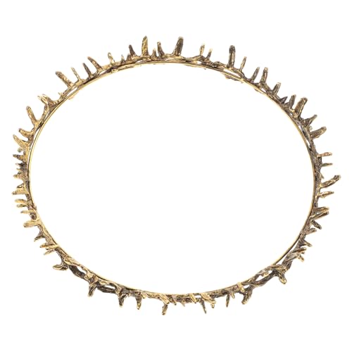 ADOCARN Vintage Metal Krone für Einzigartiges Haarband für Partys Hochzeiten und Bälle Goldene Renaissance Krone mit Auffälligem Design Langlebig Besondere Anlässe von ADOCARN