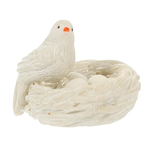 ADOCARN Puppenhaus Künstliches Vogelnest Mit Eiern Realistisches Harz Miniatur Garten Ornament ADOCARN Puppenhaus Künstliches Vogelnest Mit Eiern Realistisches Harz Miniatur Garten Ornament von ADOCARN