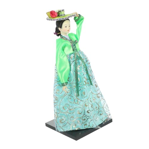 ADOCARN Handgefertigte Koreanische Puppe Im Hanbok 12 Zoll Tischdekoration Traditionelle Koreanische Figur Puppe Zufällige Farbe von ADOCARN