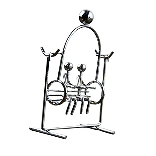 ADOCARN Metall Schaukel Balance Spielzeug Eisen Tumbler Figurine Desktop Dekoration Für Büro von ADOCARN