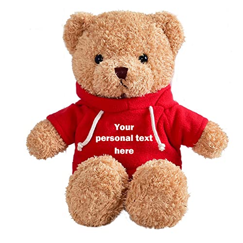 ADORSUN Personalisierter Geschenke Teddybär mit Text als ValentinsGeschenke Geschenke für Frauen Weihnachten Geburtstagsgeschenk für Frauen Es TUT Mir Leid Geschenke für sie (20cm) von ADORSUN